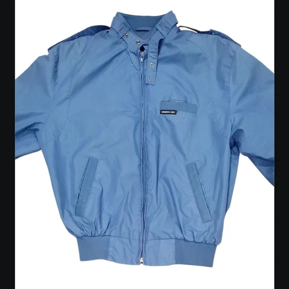 Vintage Members Only Bomber Jacket Women's Size 36 Iconic Cafe Racer in Blue - Picture 5 of 7